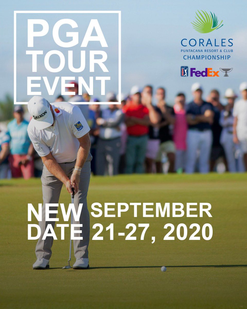 Nueva fecha para el <a href="/CoralesChamp/">coraleschamp</a>  .
🗓🏆
.
.
.
#RepublicaDominicana #coraleschsmpionship #PgaTour