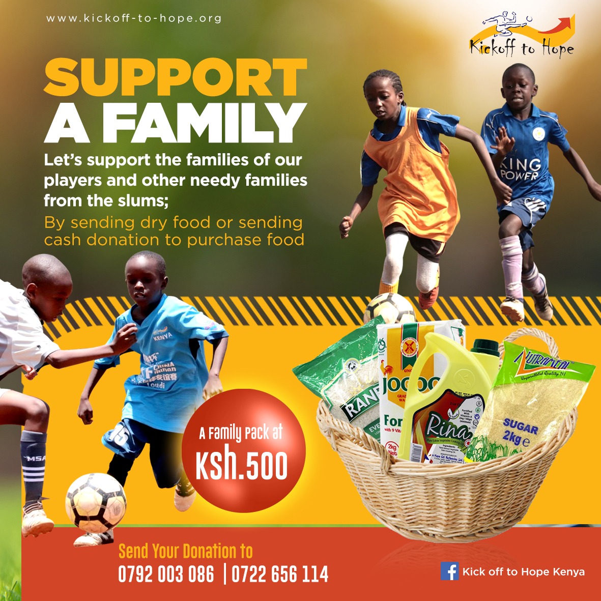 CarolRadull's tweet photo. Many footballers and their families are in dire need of support following the corona virus restrictions. This initiative is spear headed by Former Harambee Stars Captain Musa Otieno to help feed needy families who live off football. Please donate if you can 🙏🏼 #KickOffToHope https://t.co/oapaLlx1Qg