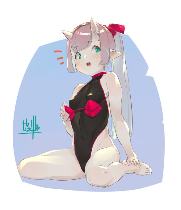 鬼娘 #鬼 #角 #エルフ耳 https://t.co/jSx4mTwSl8 