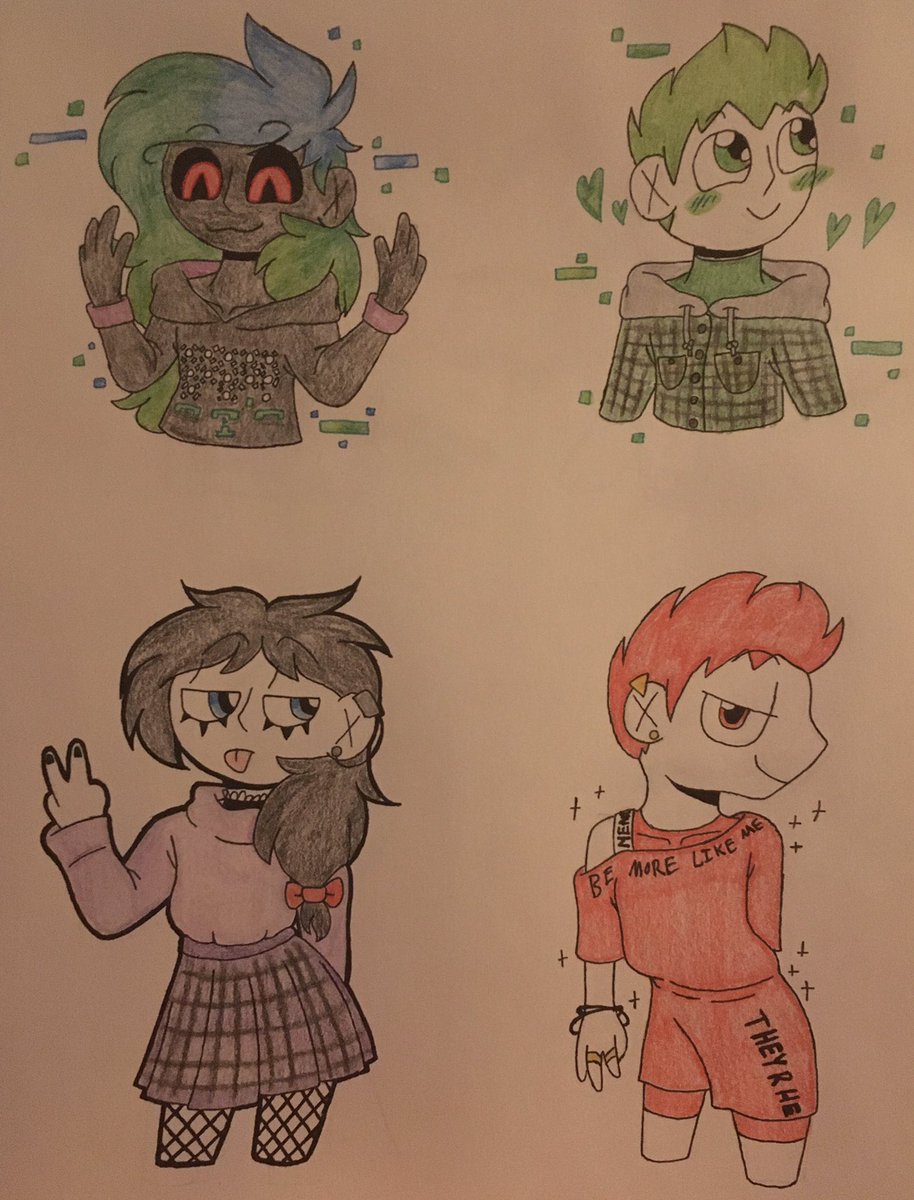 CSparkleheart's tweet photo. Ghost Bot clothing stuffs!! Look at them!!
Also I’m not dead!! Hooray!!
.
.
#art #myart #myartwork #ocart #ocartwork #drawing #drawings #ocs #myocs #oc #myoc #clothes #clothing #robots #cuties #pose #poses #posework #expressions https://t.co/T9YWrHX7w7