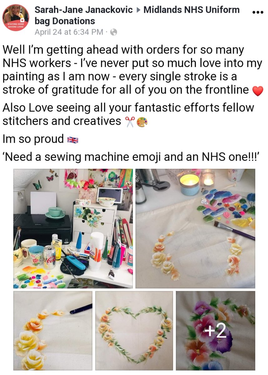 NHSBagsnBands's tweet image. #SarahJane continues to put her creative flair to beautiful and personalised @NHSBagsnBands 🌈💙 #staysafeinstyle #cherishforever #madewithlove #proud #neednewemojis #lockdown2020
