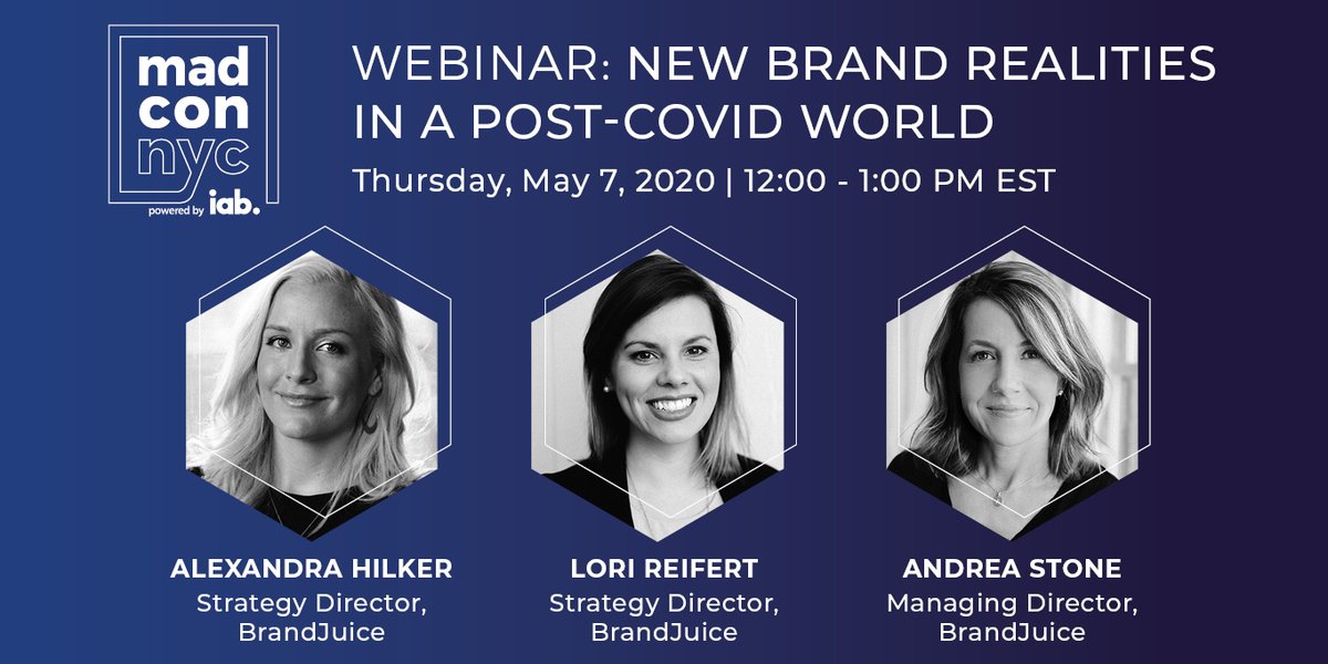madconNYC (@madconnyc) on Twitter photo Join <a href="/brandjuice/">BrandJuice</a> strategy experts as they share how todayâs disruptions are impacting people, values and environmentsâlending an âoutside-inâ view that will help your brand adapt from the âinside-outâ.
Register for free: madconnyc2020.com/May7WebinarTwi⌠Join <a href="/brandjuice/">BrandJuice</a> strategy experts as they share how todayâs disruptions are impacting people, values and environmentsâlending an âoutside-inâ view that will help your brand adapt from the âinside-outâ.
Register for free: madconnyc2020.com/May7WebinarTwiâŚ