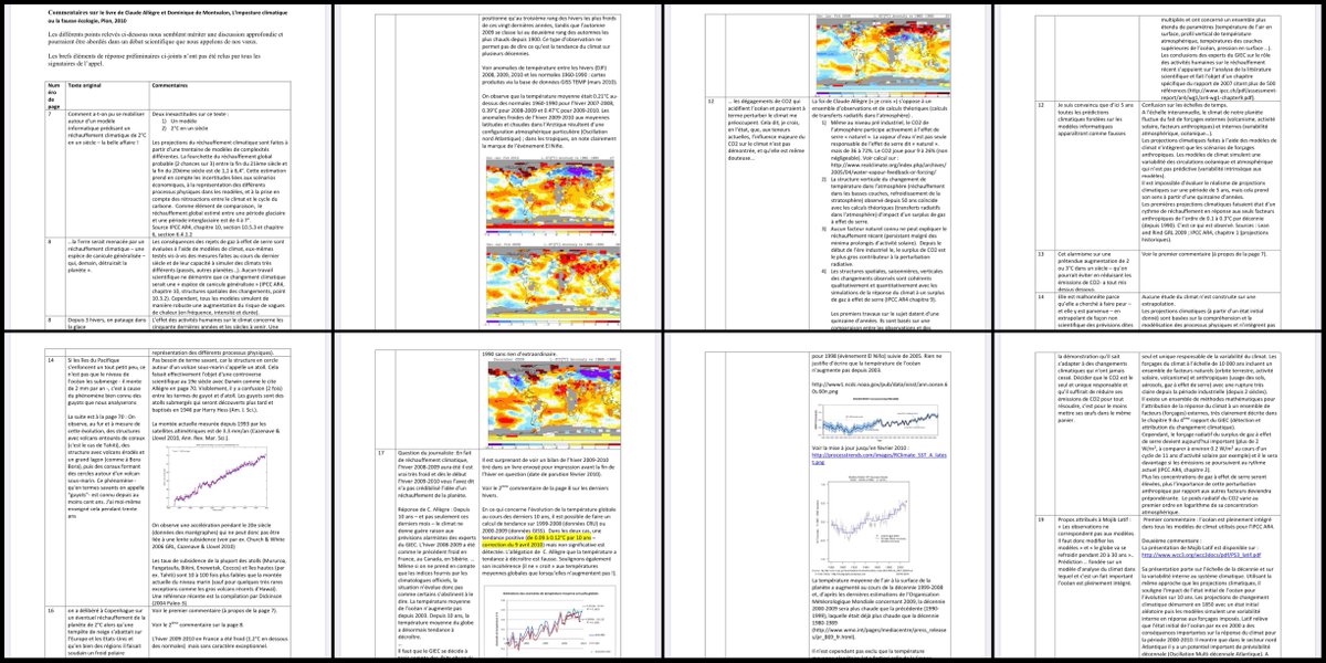 2. Agacés de voir leur travail ainsi diffamé, 600 climatologues français signent une lettre avec 60 pages de débunk aux "instances références de la recherche scientifique française", leur demandant de réagir et de prendre position publiquement.