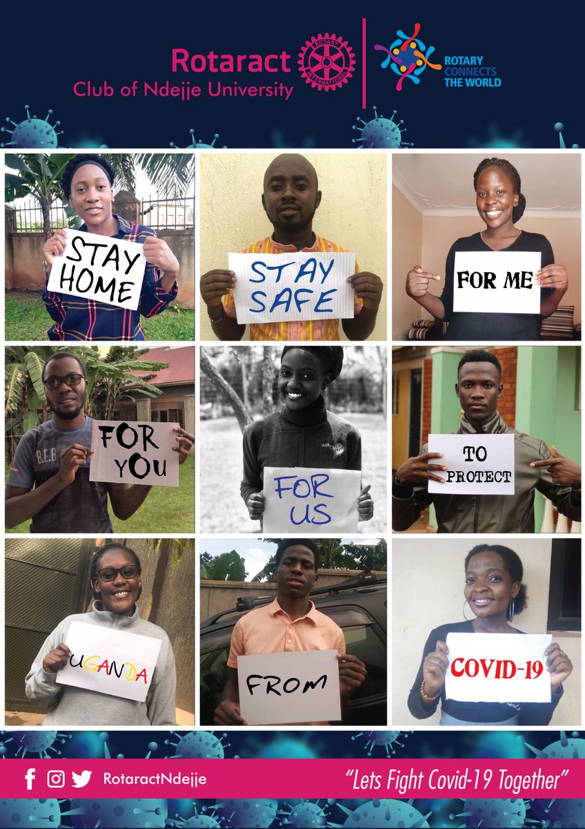 RotaractNdejje's tweet photo. Let's fight COVID_19 together

#staysafe #stayhome #rotaract9211 #rotaract #rotaractfightscorona https://t.co/hitfJqQwkZ