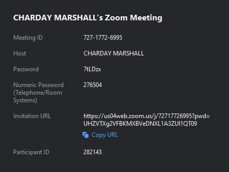 MarshallCharday's tweet photo. #zoomcodes https://t.co/a08VW2ThUd
