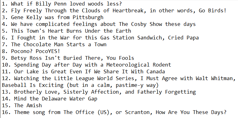 MCgetting's tweet image. in case Sufjan needs help making his Pennsylvania album, i came up with a tracklist