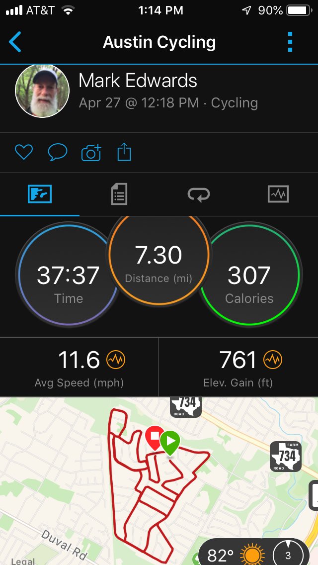 markedwardsrun1's tweet photo. 1st bike ride of the year for my 30 minutes of exercise. Want to win UA Austin shoes for my every day passion, running. Size 11. @austinmarathon #30thAustinMarathon https://t.co/SqXJtwDlaW