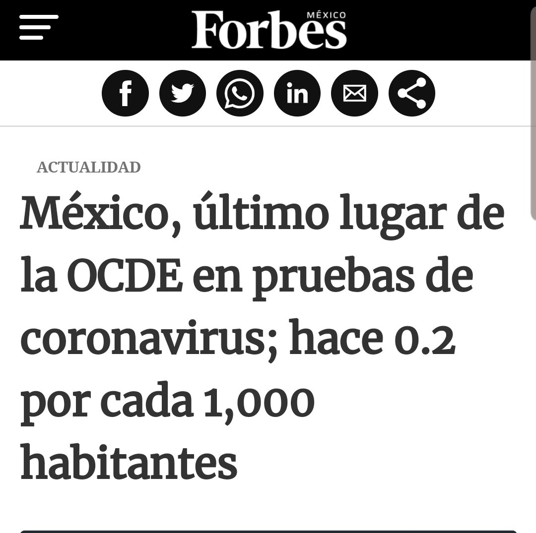 DrPacoMoreno1's tweet photo. La OMS ya dijo "pruebas, pruebas y pruebas"; Alemania, Corea y Holanda lo hicieron y aplanaron la curva. Porque seguimos pensando que somos especiales. El #COVID2019 no distingue y seguimos caminando a ciegas. https://t.co/Oiwql2BmRu