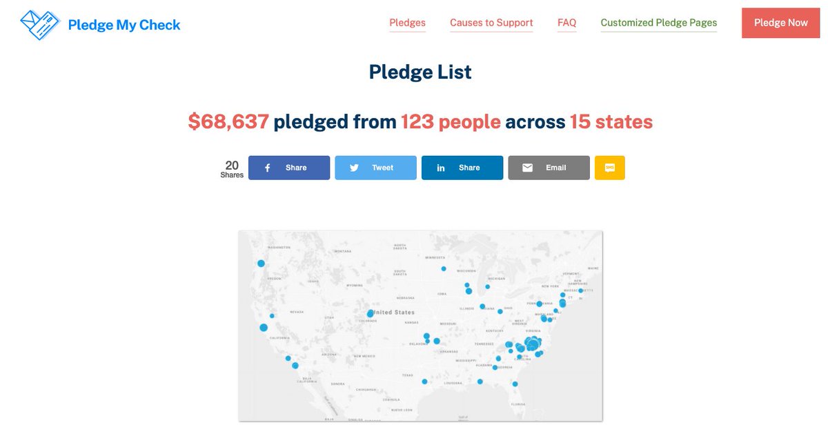 Jordan7Bowman's tweet photo. GOOD NEWS to share! @waketechcc and @NCstate alum build a tool that encourages and empowers folks in a stable financial position to donate their #StimulusChecks to neighbors and causes in need! https://t.co/VbLCKBKNeO
@PledgeMyCheck
#spreadgoodnotgerms https://t.co/XipwOOvWb3