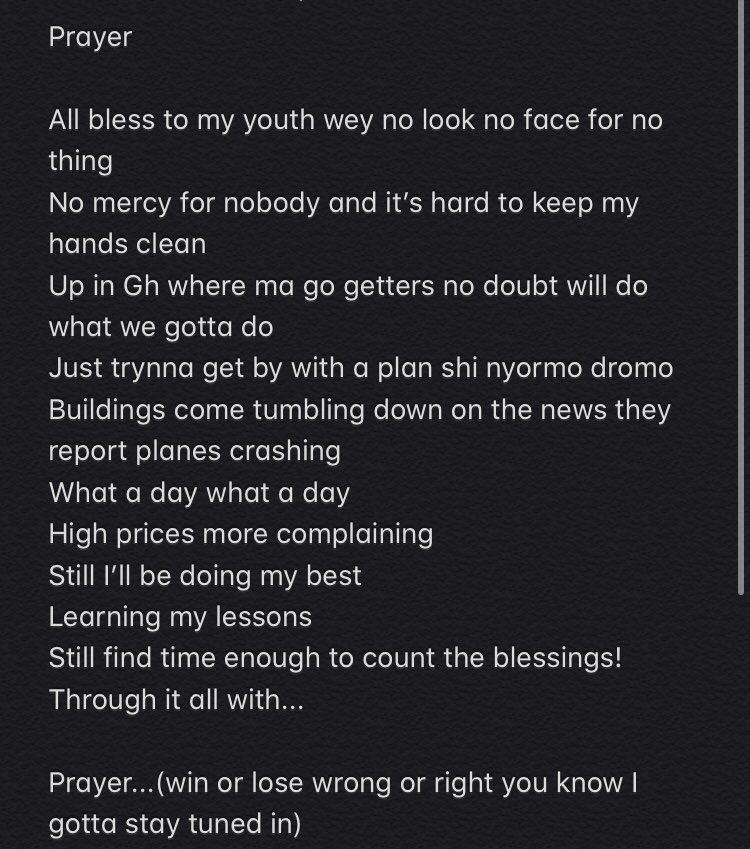 Ayisimusic's tweet photo. By midnight, we can have it solemn or with a little bit of display famz. Thanks. #Prayer https://t.co/iT1qK0GaHq