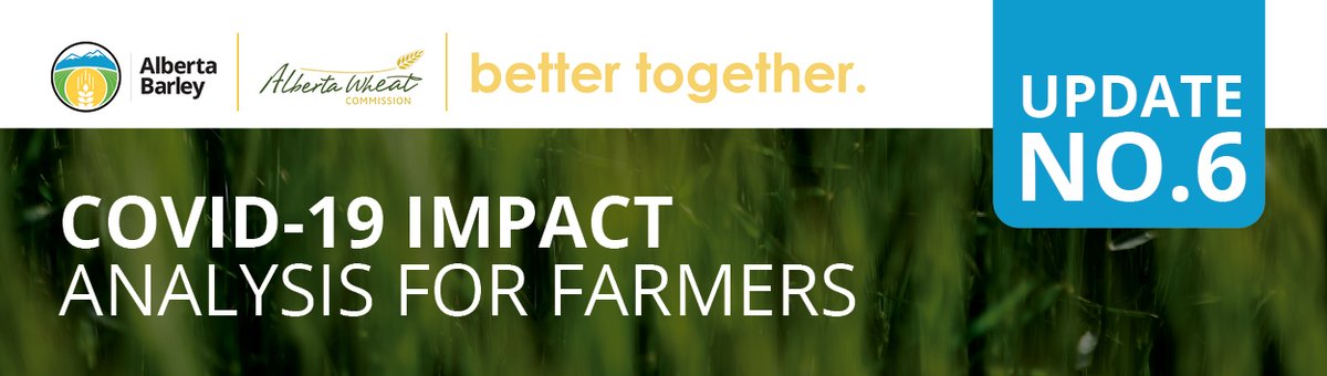 Farmers are lacking PPE as they head into seeding the 2020 crop: albertawheat.com/media/blog-the…

Effective immediately the agriculture and food sector, as a recognized essential service, can submit PPE orders (through AEMA-POC) for procurement on their behalf. xnet.gov.ab.ca/ppe