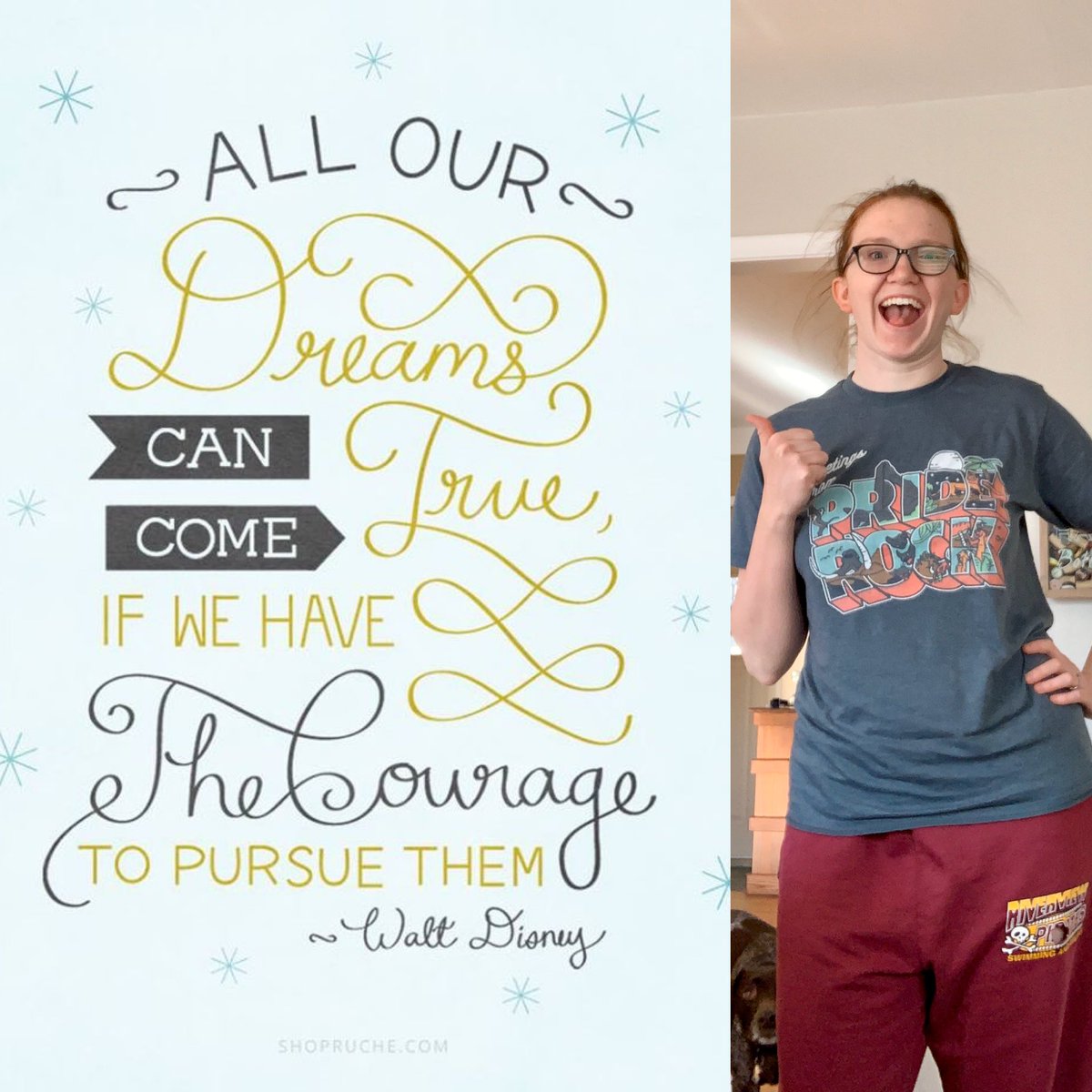 whsmrsb's tweet photo. Happy Virtual Spirit Week day one!! Rocking my “Greeting from Pride Rock”  Disney shirt in honor of my motivational quote for the day! ⁦@woodhavenstuco⁩ https://t.co/gWwTYq8utV