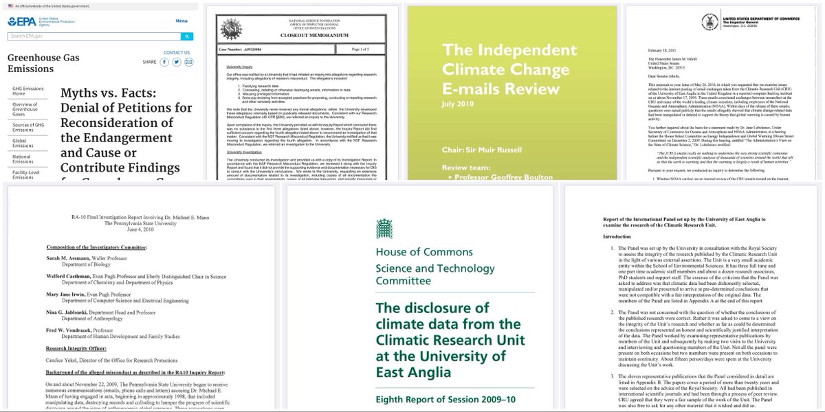  Il y a eu 7 commissions d’enquêtes (), toutes ont confirmé la probité et l’intégrité des scientifiques impliqués, et la validité de leurs études.Il faut aussi noter que ces rapports étaient TOUS disponibles et publics lorsque Raoult a écrit cette tribune… 