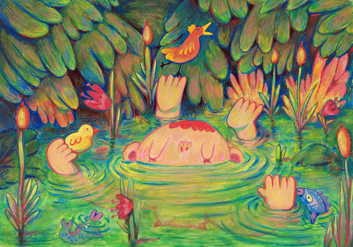 MisiaClive's tweet image. 💦🌿🌺🐟Pond Swimming🐸🌷🐦🌾