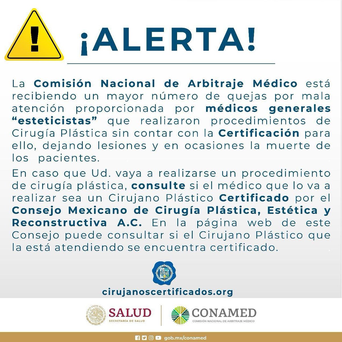 _cicer's tweet photo. Para localizar cirujanos plásticos certificados por la #AMCPER o el #CMCPER dirigete a https://t.co/dXwlCu3emu https://t.co/i5ad6UaYnM