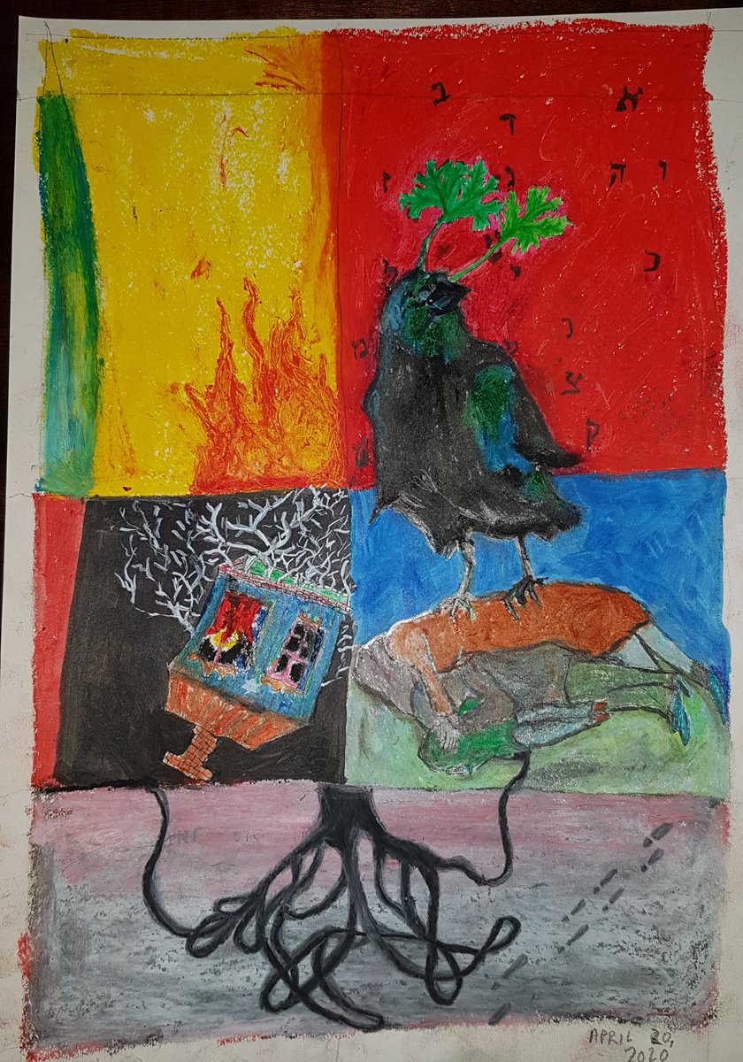 ETori's tweet photo. @corvidresearch According to Jewish folklore, crows/ravens speak all languages without understanding. If you want your child to be a polyglot, plant coriander seeds in a dead crow's eyes & annoint the baby w/cilantro oil
#ProCrow https://t.co/C6ltv7C8zR