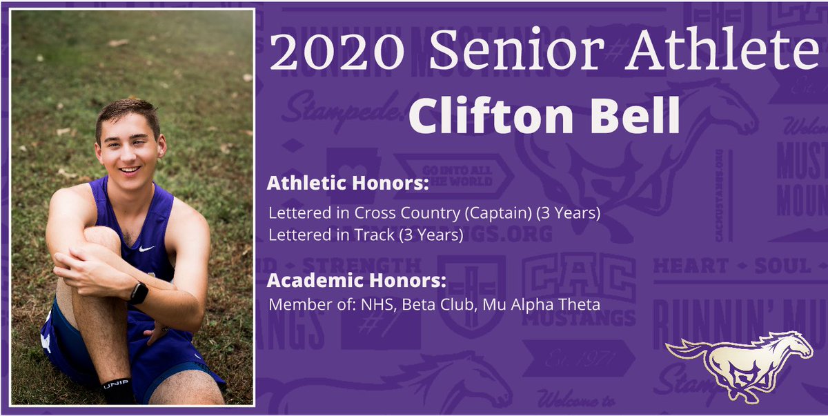 CACAthletics's tweet photo. SENIOR ATHLETE RECOGNITION: Today we honor our 2020 Track Seniors for their hard work and achievements! #GoMustangs https://t.co/AbOgbOKgpN