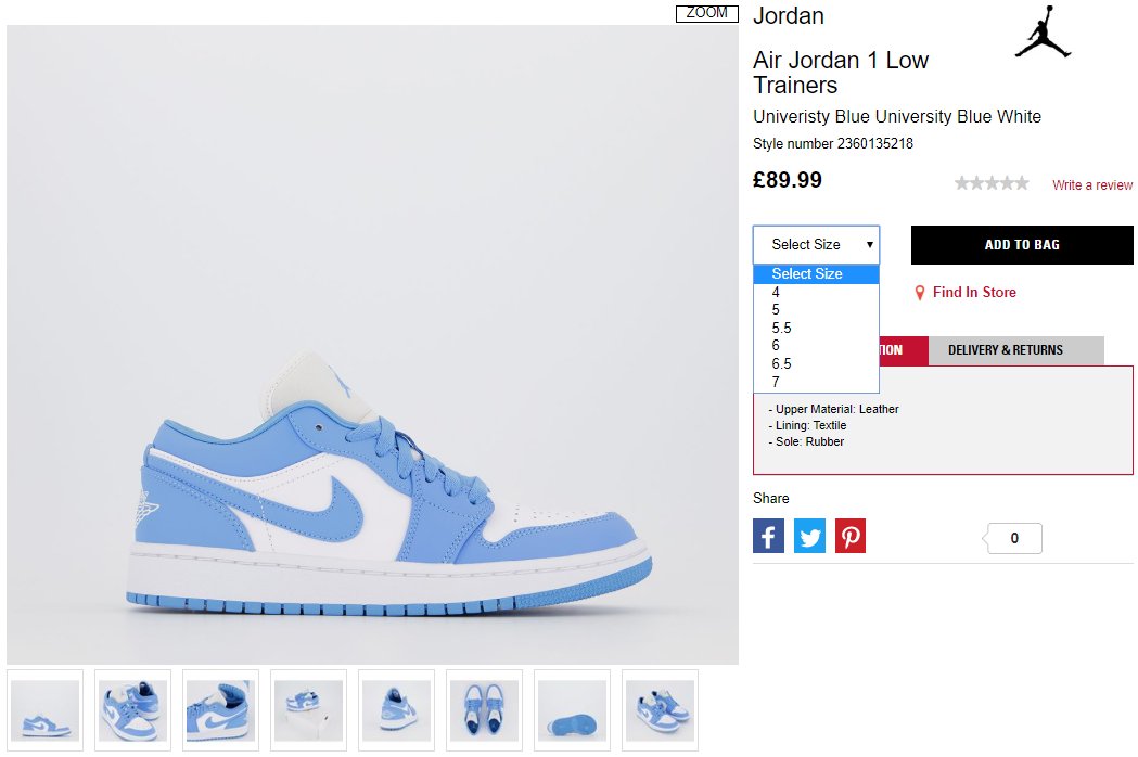 jordan 1 lows wmns university blue