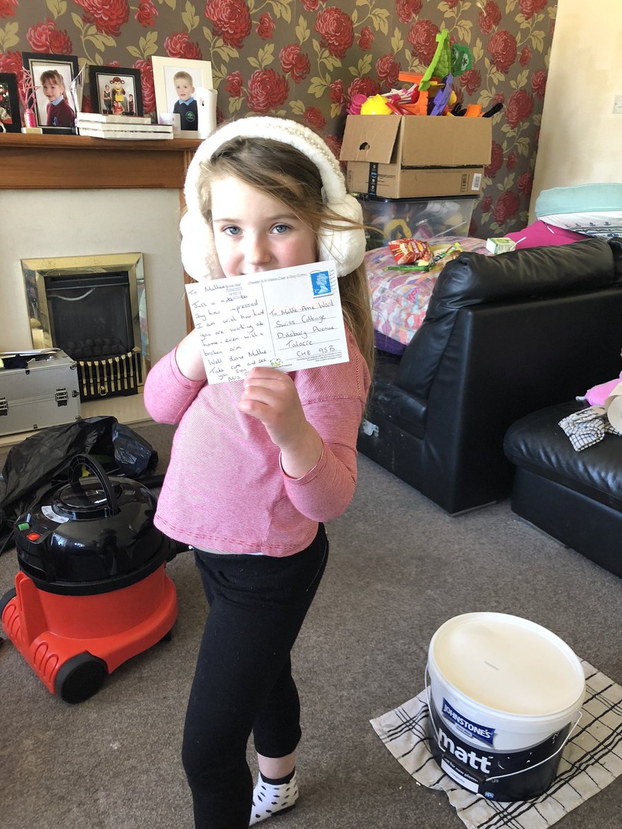 RachelHampson15's tweet photo. Millie wants to thank you to mrs bayliss for her postcode @YsgolGronant https://t.co/yhFLaNlpYV