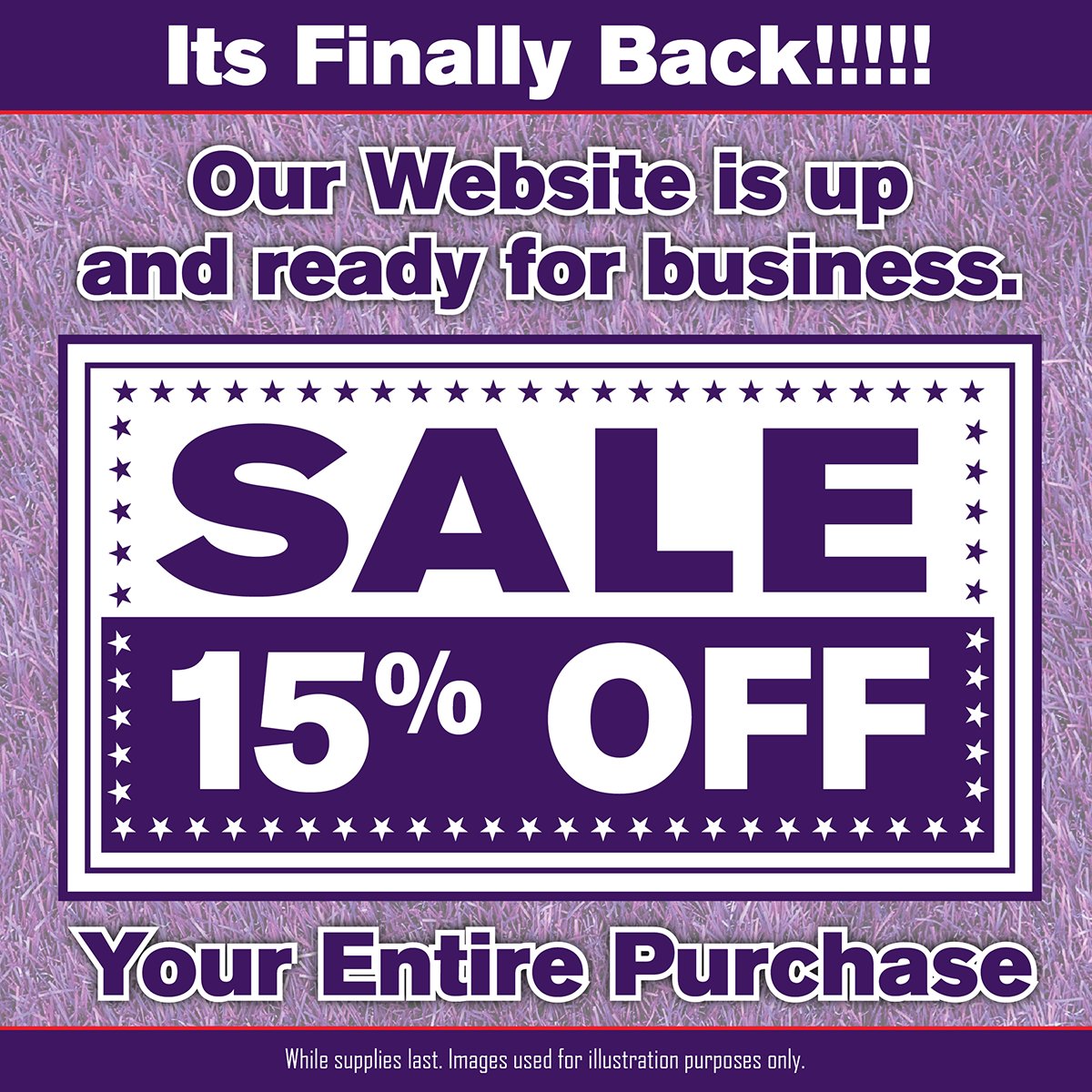 DFWvapor's tweet photo. β οΈ Okay folks, weβre told our website is back up and fully operational! π₯³ Just in time for you to get in on this 15% OFF your entire order sale, which ends today.
#DFWVapor #Vaping #Vape π¬π¨ https://t.co/9tBBDNlLQZ