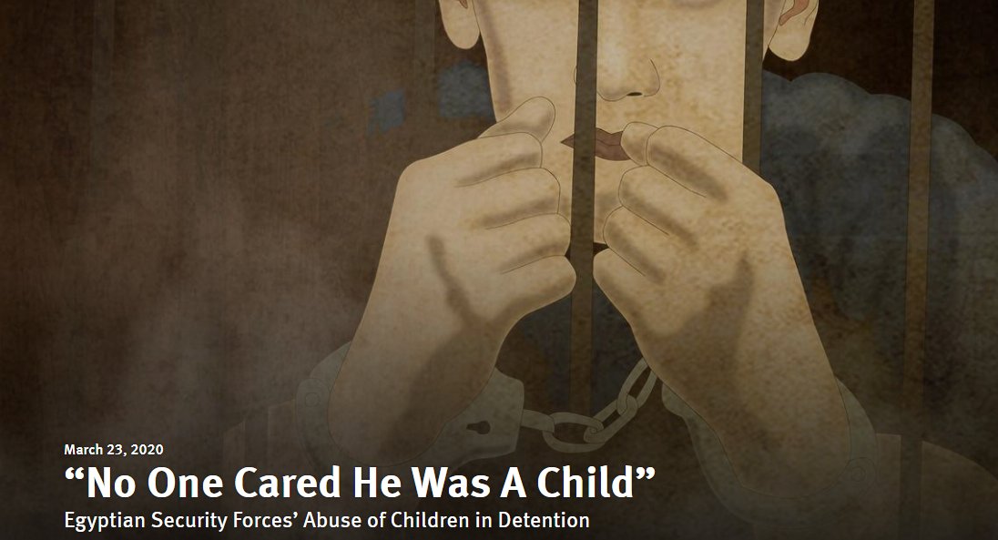 MEPolicyPlat's tweet photo. .@hrw #Belady
This #report documents #human #rights abuses by #Egyptian #security #officials against 20 #child #detainees, who who were all arrested or prosecuted for allegedly participating in #protests or politically-motivated #violence. #Egypt
https://t.co/0edkso2yZ3 https://t.co/C3Iwu4TVmU