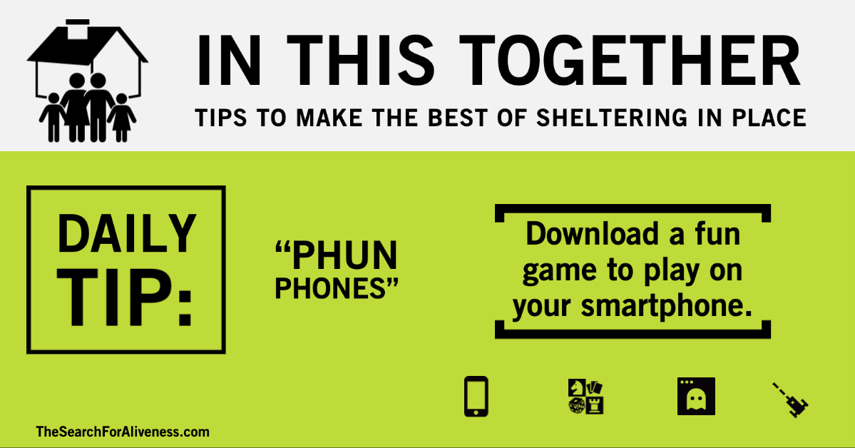 AlivenessSeries's tweet photo. Here are some phone games that are fun for the whole family. 
 https://t.co/QOutgjFlQJ  #wereinthistogether #aliveness #shelterinplace https://t.co/019iW1k7lP