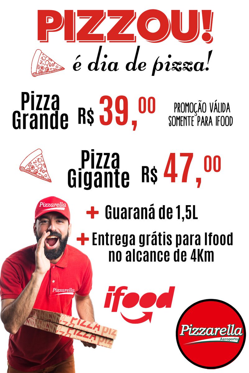 pizzarellathe's tweet photo. SEGUNDOU...
PIZZOU...
Hoje é dia de Pizza 🍕🍕🍕
Aproveita a promoção no IFOOD
Pizza + Guaraná + Taxa de entrega grátis até 4Km no Ifood
Segue o link:
https://t.co/9gucUPnCYX
#Pizza #Pizzarella #Teresina #Teresinapiaui #Delivery #Deliverypizza https://t.co/Z4wF9s0uU7