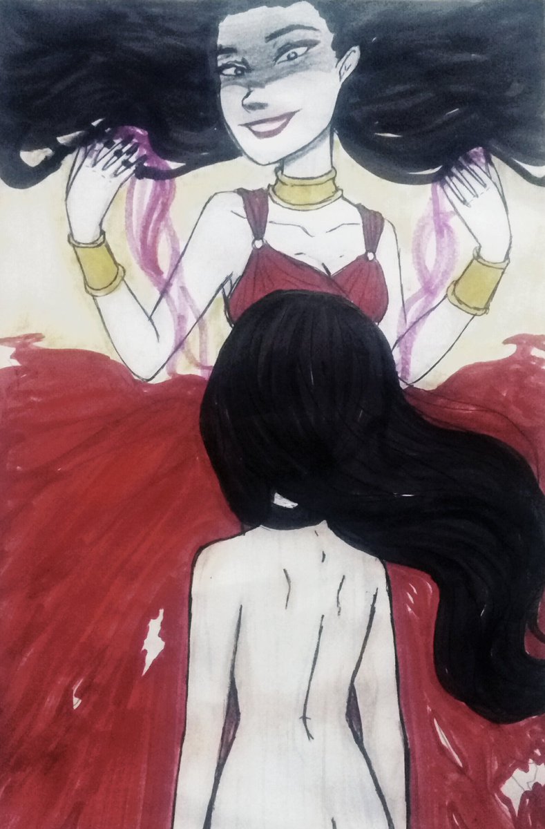MadameConny's tweet photo. Ginger did very bad things, and went through many catastrophes but the worst of all was the one he chose.

#Eris #Ocs #Artissontwittear #Artetradicional  #Evilocs #Pjoalternative #Wattpadhistories #Wattpadocs #Wattpad #Boocks #Blood #Horror #Sketch #sketchbook #Ilustration https://t.co/GLK4NGE0e5