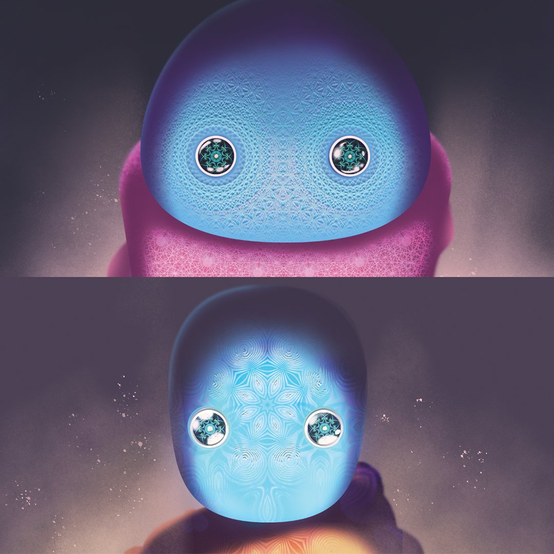 transformsai's tweet photo. It was exciting to watch our agents evolve to what they are today. Here are a few of the concepts the talented Nick Counter created for our little beings. 
.
Co-Produced with @thenfb 
.
.
#TransitionalForms #AgenceFilm https://t.co/bh5k2EIXWM