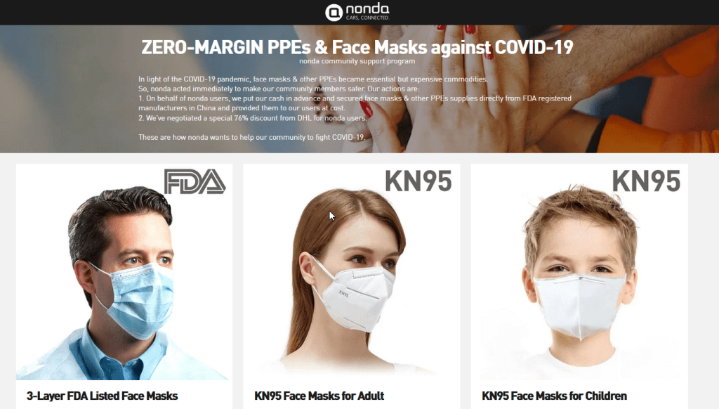 AutomateAlan's tweet image. Nonda ZERO-MARGIN PPE &amp;amp; Face Masks Against COVID-19
Nonda, makers of connected car devices is putting their money down to source masks for it's customers
#COVID19 #Nonda #zeromargin #supply #supplychain #covid19response automatelife.net/nonda-zero-mar…