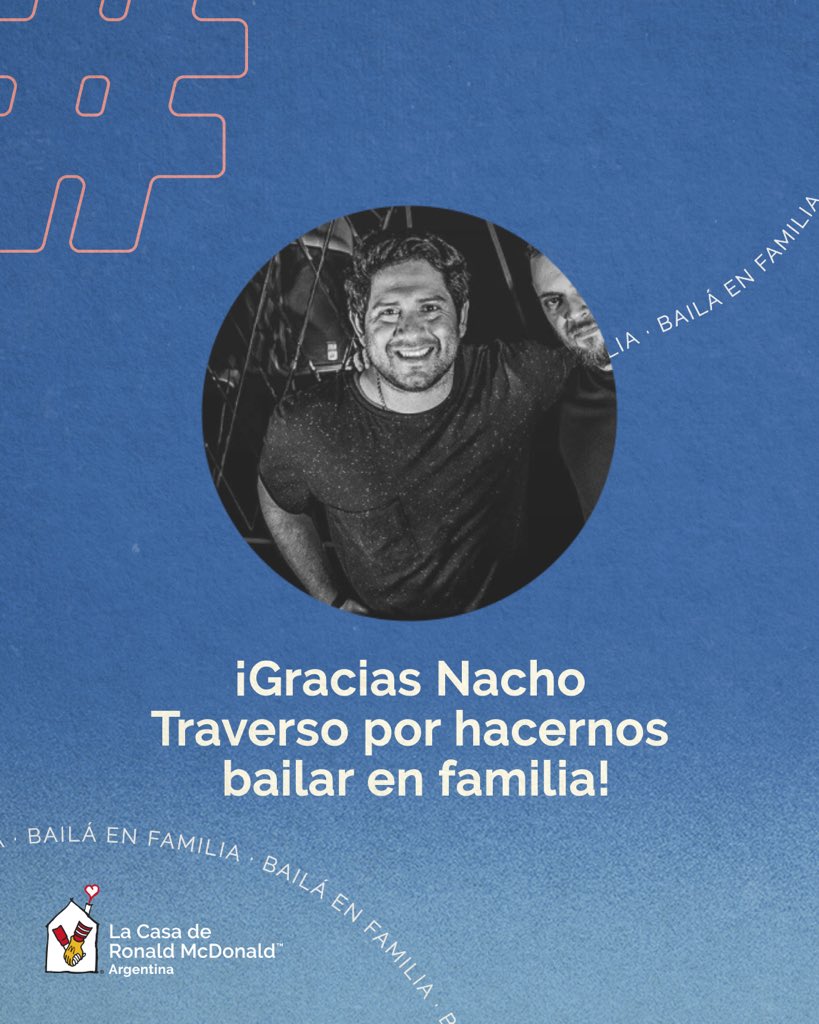Gracias @nachotraversodjs por hacernos bailar en familia, divertirnos y disfrutar un hermoso momento en casa. 🥰
.
.
.
#QuedateEnCasa #BailáEnFamilia #CasaRonald