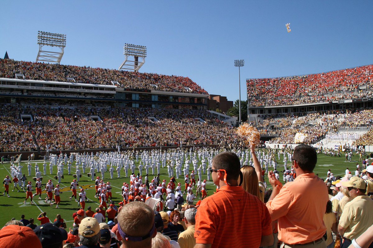 Seating capacity of Bobby Dodd Stadium, home to Georgia Tech Yellow Jackets: 55,000Total  #coronavirus deaths in the US, per the CDC, as of yesterday: 53,922