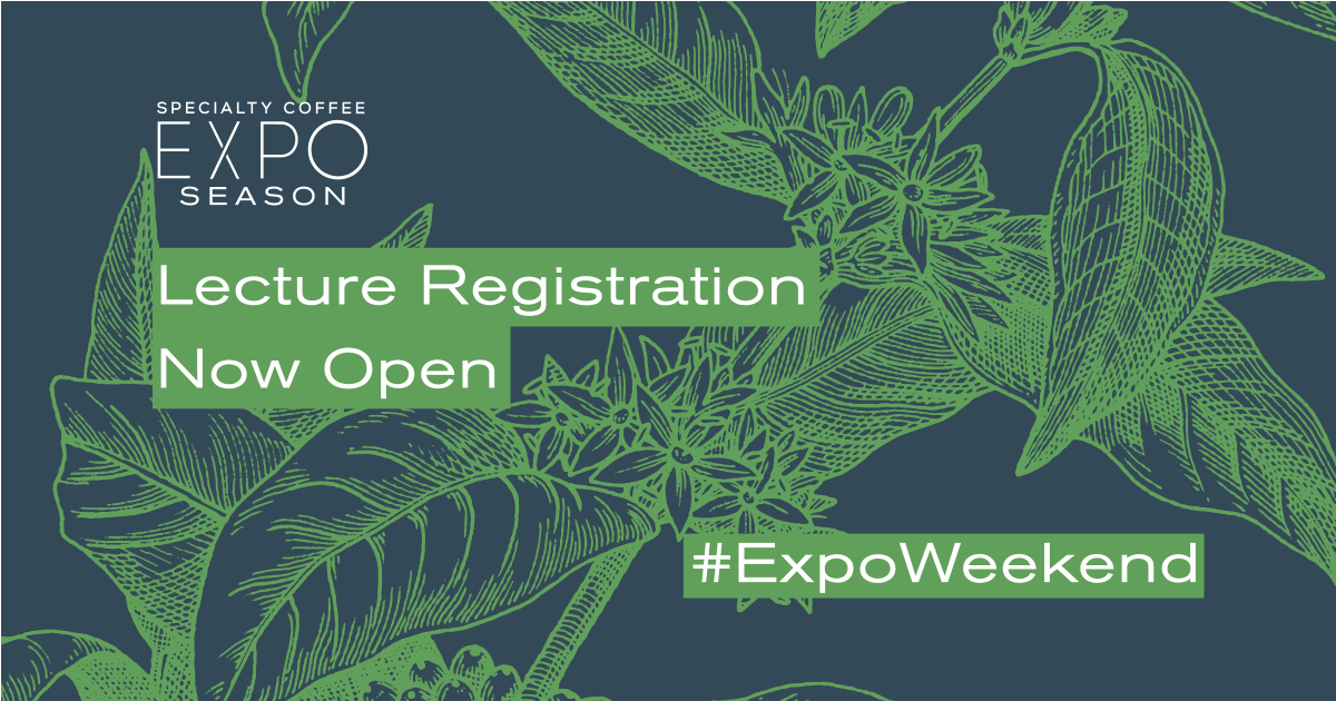 ICYMI: Registration is now open for all 15 #ExpoWeekend lectures!  

Learn more about the lectures from the original 2020 Specialty Coffee Expo track: bit.ly/2RZwv3l 

Thank you to lectures Title Sponsor <a href="/pacificfoods/">Pacific Foods</a> for supporting!