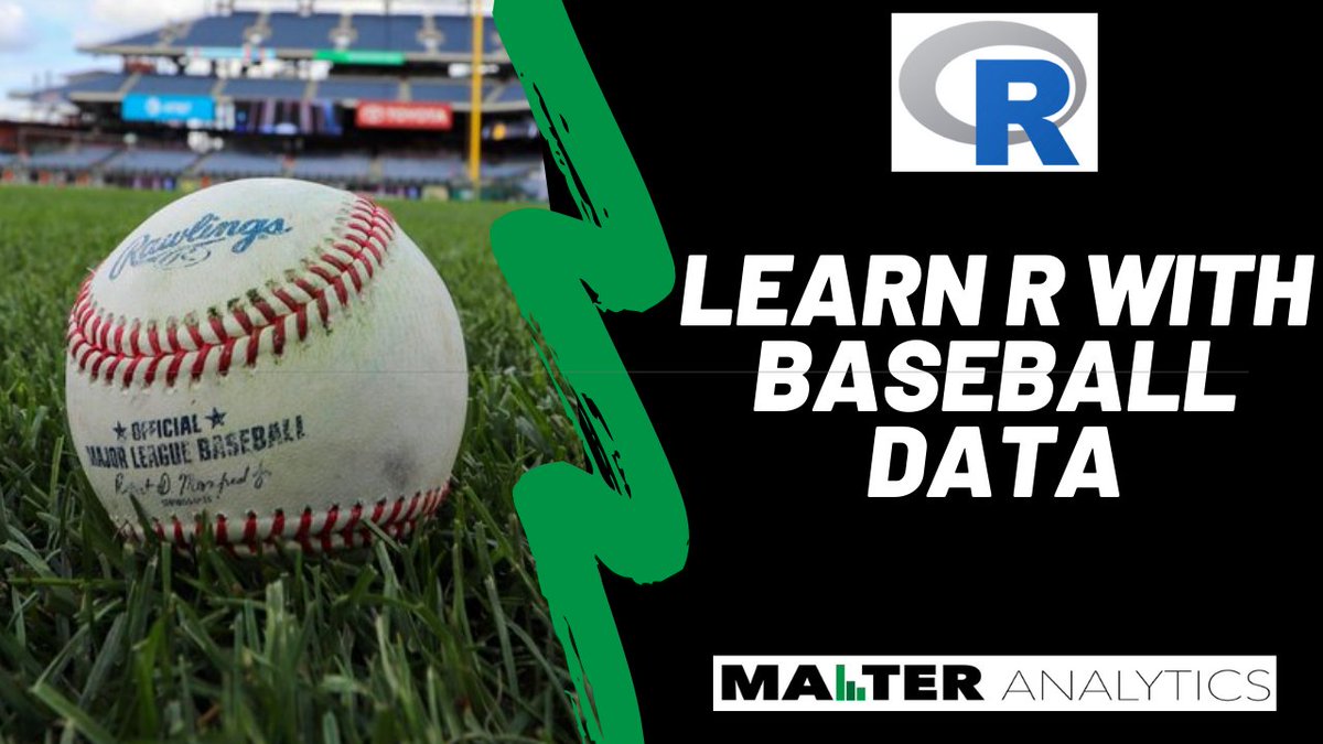 danmalter's tweet photo. Learn R with baseball data
https://t.co/mfFOzqkQ5x #rstats #sabermetrics #baseball #tidyverse https://t.co/Tbc5yxA7gH