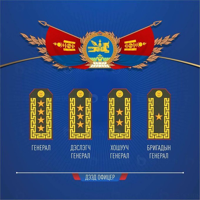 Монгол Улсад генерал цол бий болсны түүхт 76 жилийн ойн баярын мэндийг алтан мөрдөст генералууд та бүхэндээ хүргэе.