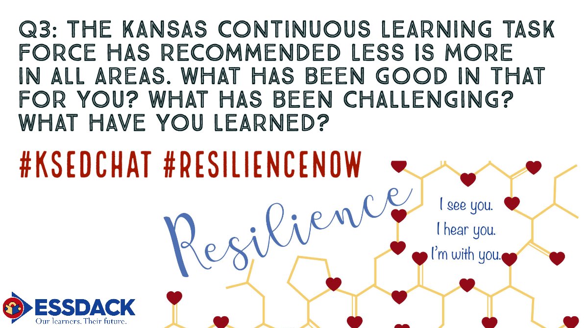 CarmenZeisler9C's tweet image. Question 3: Less is More #ksedchat