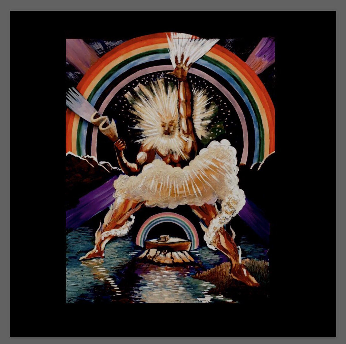 peterolsenart's tweet photo. Revelation 10:1
Then I saw another mighty angel coming down from heaven. He was robed in a cloud, with a rainbow above his head; his face was like the sun, and his legs were like fiery pillars
#mightyangels #rainbows #revelationseries #revelationseriescontinues #peterolsenart https://t.co/b2WpPJgntz