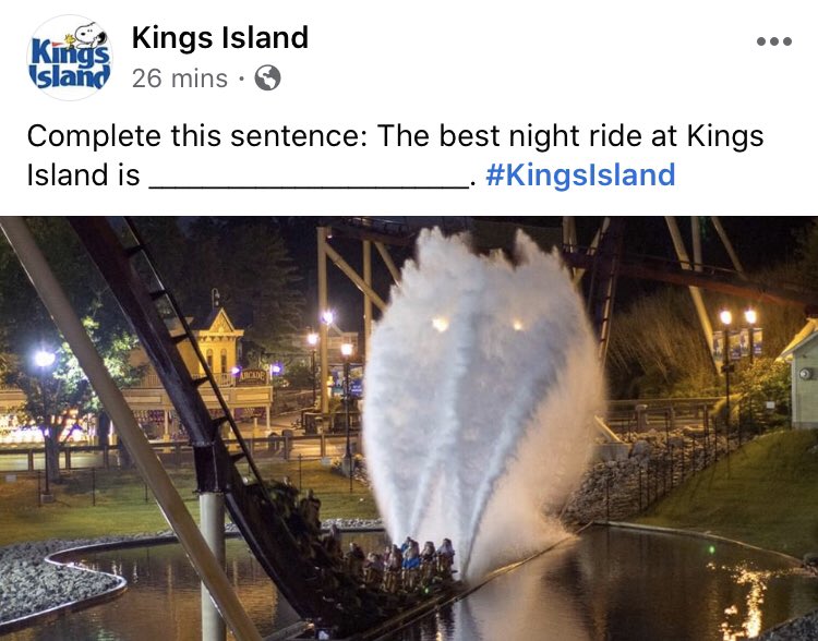 BuckeyeCoaster's tweet photo. Finish the sentence for Kings Island! #KIBestNightRide #KingsIsland #KIBeast @DonHelbig @chadshowalter
📸: @kingsislandpr https://t.co/bKNUAaQGcC