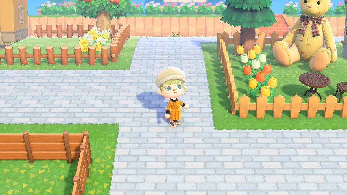 Hachi マイデザ 落ち着いた色のレンガの道が欲しかったのでマイデザ描いてみました 島クリエイター用に透過済みです テラコッタタイルの上に敷くといいかんじになると思います あつ森 あつまれどうぶつの森 Animalcrossing Acnh