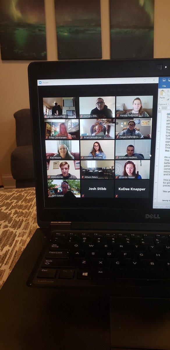 CUW_AT's tweet photo. What do you do when you can't have an end of year banquet to honor your graduating class? You Zoom it, of course. #TacoNight #ATBanquet #CUWAT #ZoomUniversity https://t.co/p4Be69dXvD