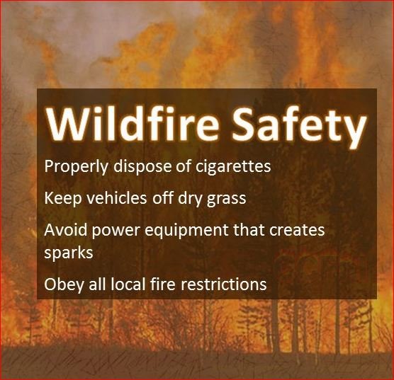 CCFirenIncident's tweet photo. #WildFireSafety #WildFirePrevention #DisposeOfCigarettesProperly #KeepVehiclesOffDryVegetation. Avoid tools that cause #Sparks or may be #SourceOfIgnition. Obey #FireRestrictions: https://t.co/G3z5Kudc3a .Check local, state, federal organization for restrictions. #BeResponsible https://t.co/UuPBUVRX5V