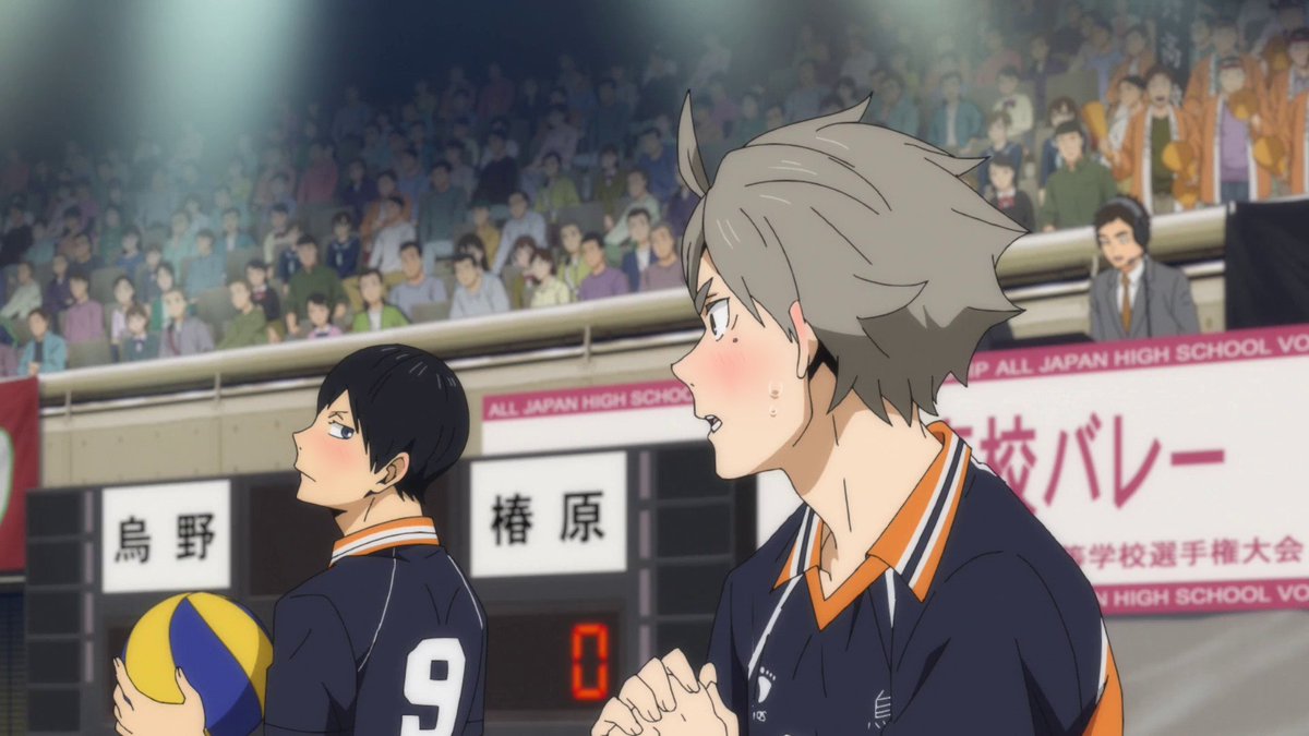 idk what the hecc this is but it's cute blushies on two of the best characters so here is blushy kageyama with blushy sugawara-senpai