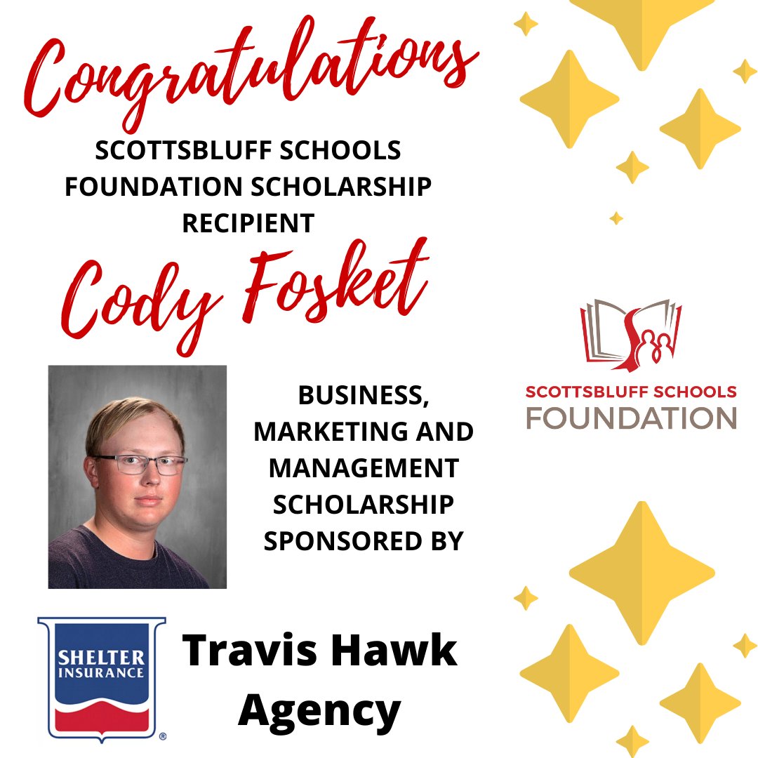 scbpubschools's tweet photo. The SBPS Foundation will be recognizing Seniors who are recipients of Foundation Scholarships. The first is Cody Fosket who will be continuing his education at Casper College in Agribusiness and as a member of the Rodeo team! #bearcatpride #ScottsbluffCTE #sbpsfoundation https://t.co/MHtpfYsBwr