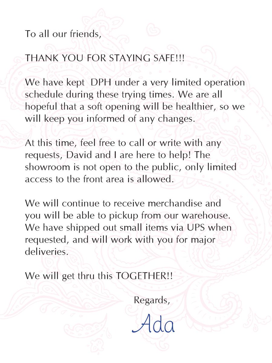 DesignersPlumb's tweet photo. A message about Coronavirus https://t.co/wG39cYPUbc https://t.co/tjCwsxgNMj