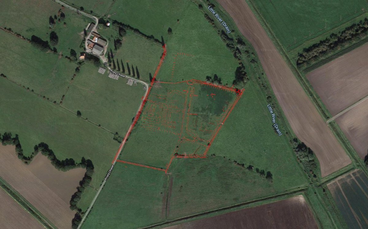 in Norfolk there is a place called Wormegay, it had an Austin Priory that grossed £225 and held out till 1537 here are its earthworks cheers