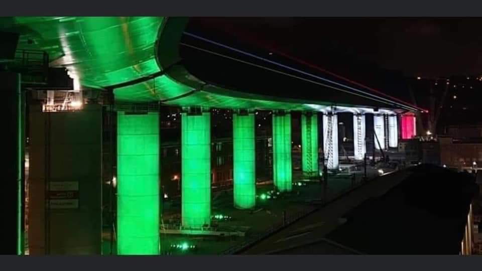L'Italia s'è desta 🇮🇹
Benvenuto Ponte di #Genova!