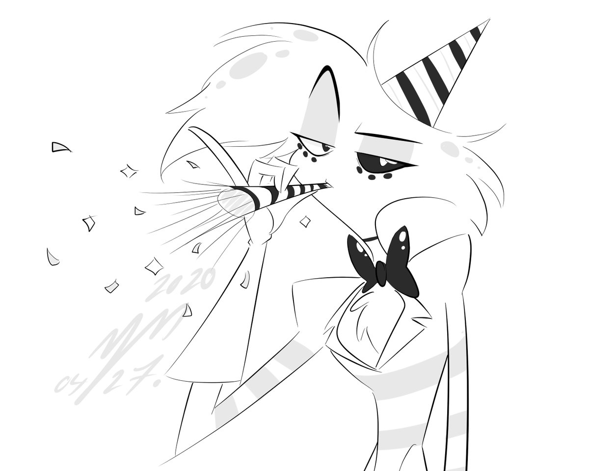 Maple_Mess's tweet photo. It's somebody's Birthday somewhere, right?
#HazbinHotelFanart #HazbinHotel #HazbinHotelangeldust #AngelDust #quarantineartclub #birthday #maplemess https://t.co/ibLdQZhi6i