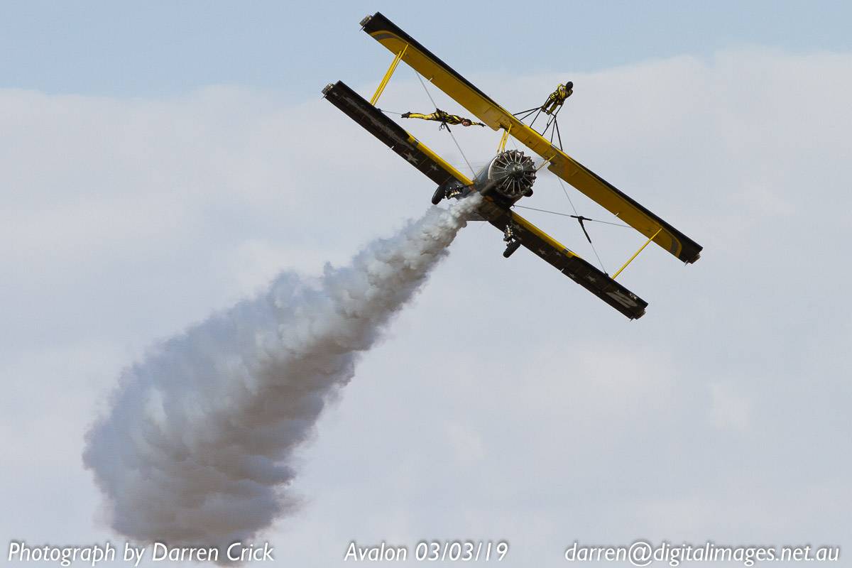 derwoodau's tweet photo. Grumman Agcat SE-KXR and wing walkers at Avalon Airshow 03/03/19.
https://t.co/2vfwkNhnim
#avgeek #aviation #photography #agcat #wingwalker #nothanks #avalon #australia https://t.co/nX72ZrdChy