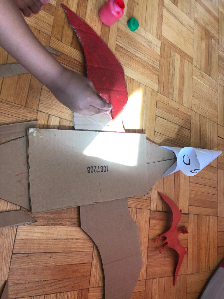 Sudhamudaliarg1's tweet photo. Rian made a #pterodactyl #cardboardmodel #StayHome #creativityforkids #homelearning @TDSB_Grenoble @tdsb @avirginia11 @Michell67291739 @aka_tusharR https://t.co/pjl9FoozBc