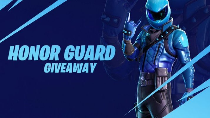 ATTENTION: Honor guard skin giveaway!! Please follow the below steps to be entered! Winners will be chosen in 24 hours 

(1) follow <a href="/TwitchAv/">Av</a>
(2) follow @SwiftServicesFN and <a href="/CarterPulse/">CarterPulse</a> 
(3) RT/like this tweet